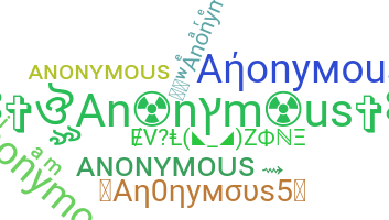 ニックネーム - Anonymous