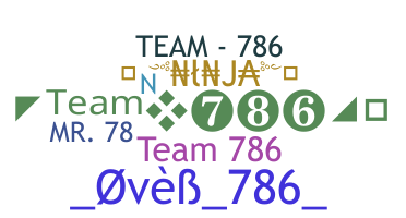 ニックネーム - team786