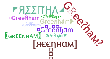ニックネーム - Greenham