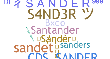 ニックネーム - Sander