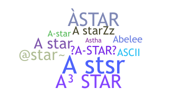 ニックネーム - Astar