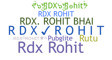 ニックネーム - RDXRohit