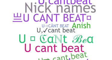 ニックネーム - Ucantbeat