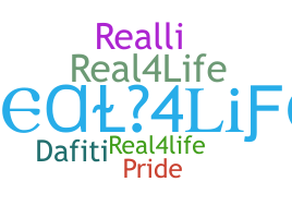 ニックネーム - real4life