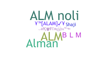 ニックネーム - alm