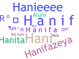 ニックネーム - Hanifa