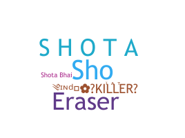 ニックネーム - shota