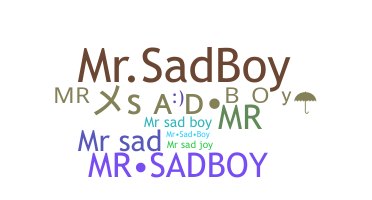 ニックネーム - MrSadBoy