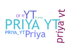 ニックネーム - PriyaYT