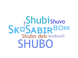 ニックネーム - Shubo