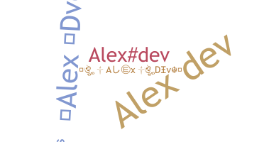 ニックネーム - alexdev