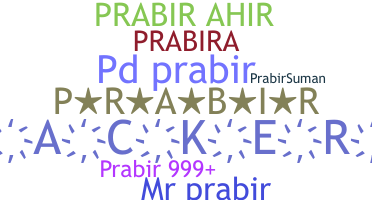 ニックネーム - Prabir