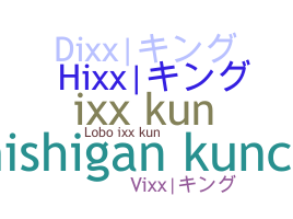 ニックネーム - Ixx