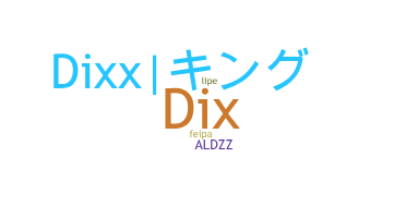ニックネーム - Dixx