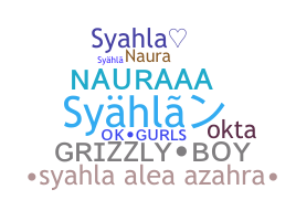 ニックネーム - Syahla
