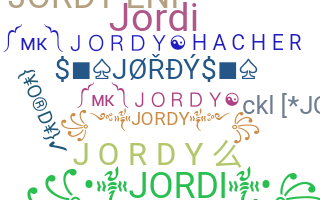 ニックネーム - Jordy