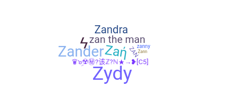 ニックネーム - Zan