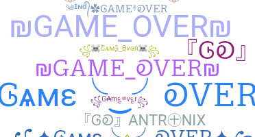 ニックネーム - GameOver