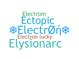 ニックネーム - electron