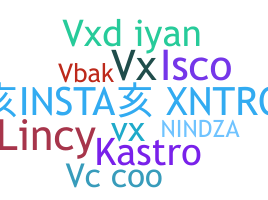 ニックネーム - VX