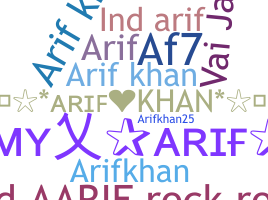 ニックネーム - arifkhan