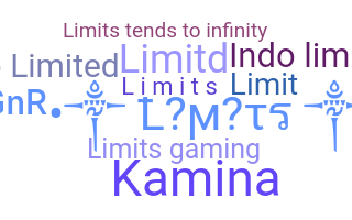 ニックネーム - limits