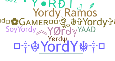 ニックネーム - Yordy