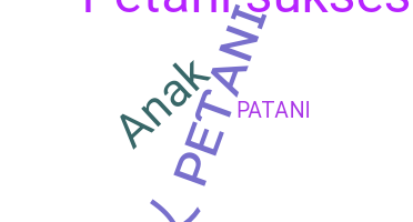 ニックネーム - Petani