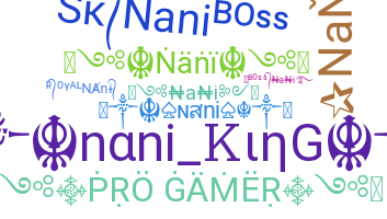 ニックネーム - Nani