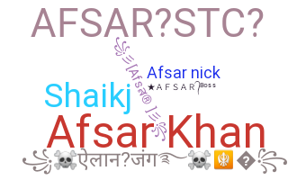 ニックネーム - Afsar