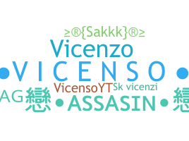 ニックネーム - Vicenso
