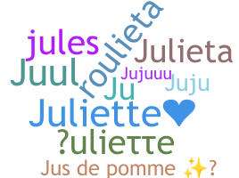 ニックネーム - Juliette