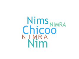 ニックネーム - nimra