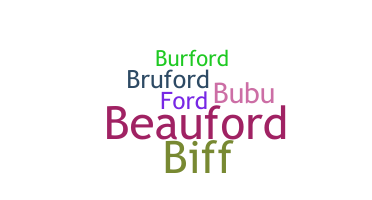 ニックネーム - Buford