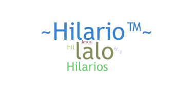 ニックネーム - Hilario
