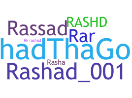 ニックネーム - Rashad
