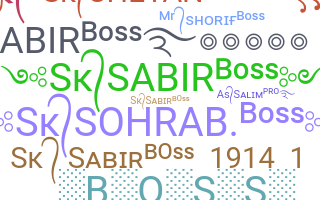 ニックネーム - SK.SABIR.BOSS