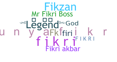 ニックネーム - Fikri