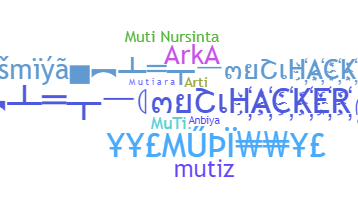 ニックネーム - muti