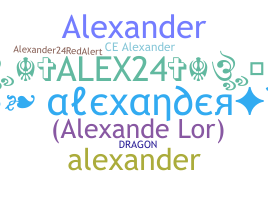ニックネーム - Alexander24