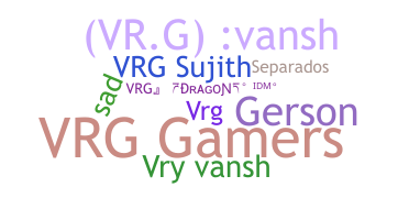 ニックネーム - VRG