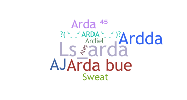 ニックネーム - arda