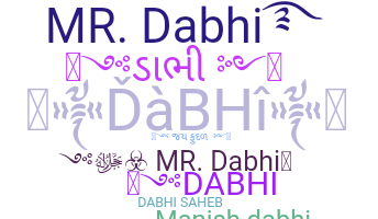 ニックネーム - Dabhi