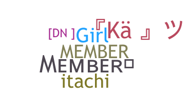 ニックネーム - Member