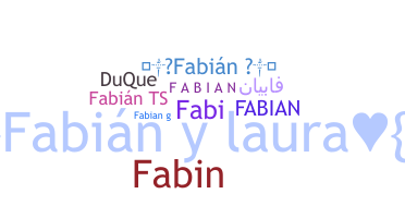 ニックネーム - fabin