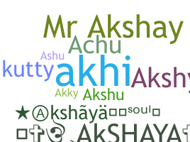 ニックネーム - Akshaya