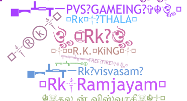 ニックネーム - RkRamjayam