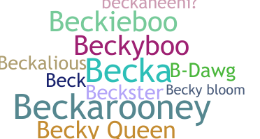 ニックネーム - Becky