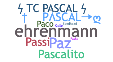 ニックネーム - Pascal