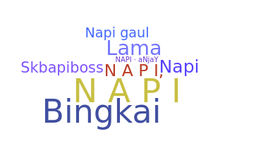 ニックネーム - napi